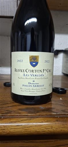Burgundy Aloxe-Corton Premier Cru Domaine Follin-Arbelet Les Vercots 2022