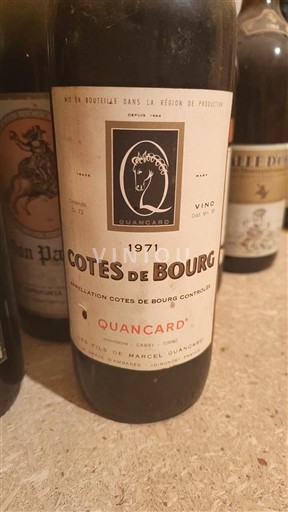 Burdeos Côtes-de-bourg Quancard 1971