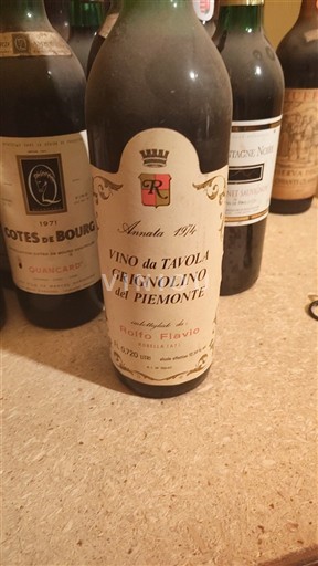 Piedmont Wines Piedmont Rollo Flavio 1974