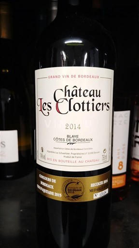 Burdeos Blaye-Côtes de Burdeos Château Les Clottiers 2014