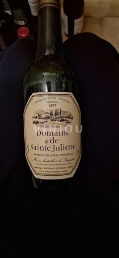 Vina Rouge sec Domaine Sainte Juliette 1977 Francija Korzika Korziška AOC