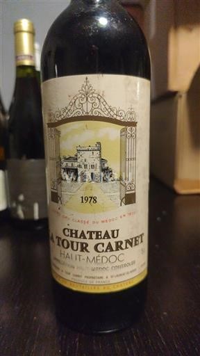 Bordeaux Haut-Médoc Grand Cru Château La Tour Carnet 1978