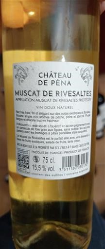 Roussillon Muscat de Rivesaltes Château Peña 2022