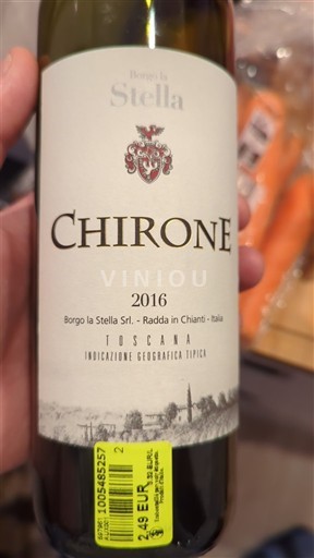 Rượu vang Rouge sec Chirone Borgo la Stella 2016 Ý Toscana Không được chỉ định DOC