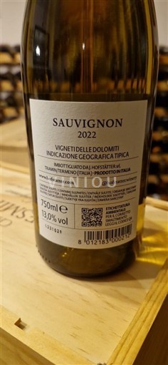 Víno Blanc sec Sauvignon Hofstätter 2022 Itálie Tridentsko-Horní Adiže Vigneti delle Dolomiti IGT