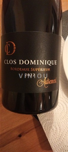 Bordéus Bordeaux Superior Clos Dominique Autrement 2022