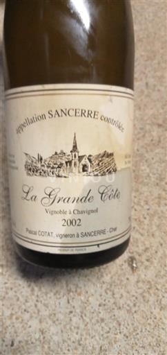Wines Blanc sec La Grande Côte Pascal Cotat 2002 France Loire Valley Sancerre AOC