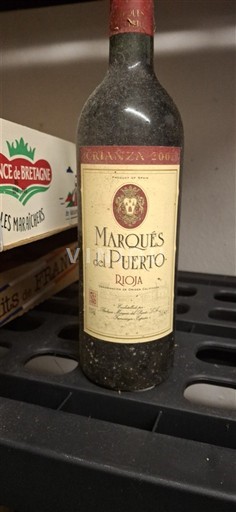 La Rioja Rioja Marqués del Puerto Crianza 2002