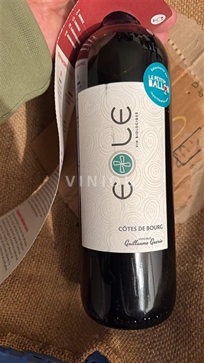 Vine Rouge sec Guillaume Ramain Eole 2022 Frankrig Bordeaux Côtes-de-bourg AOC