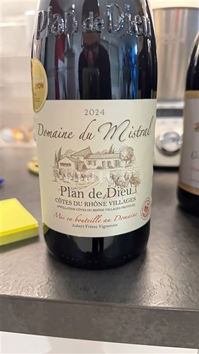 Údolí Rhôny Nespecifikováno Domaine Mistral Plan de Dieu 2024