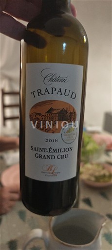 Bordeaux Saint-Émilion Grand Cru Grand Cru Château Trapaud 2016