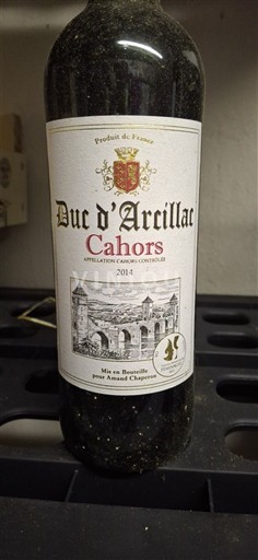 Vina Rouge sec Duc d'Arcillac 2014 Francija Jugozahod Cahors AOC
