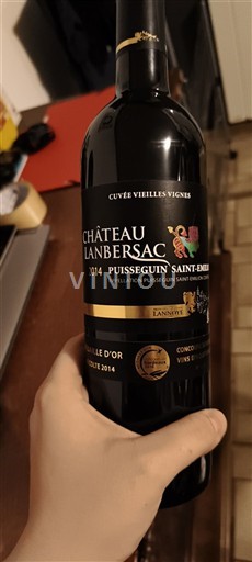 Bordeaux Puisseguin-saint-émilion Château Lanbersac Vieilles Vignes 2014
