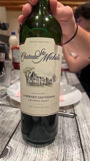 AVA Tây Bắc Mỹ Không được chỉ định Château Ste Michelle 2016