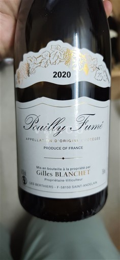 Valle del Loira Pouilly-fumé Gilles Blanchet 2020
