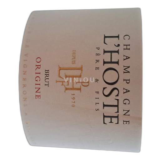 Vin Effervescent Rouge brut Origine L'Hoste Père & Fils 2024 France Champagne AOC