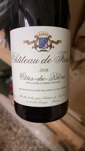 Thung lũng Rhône Côtes-du-rhône Château Farel 2018