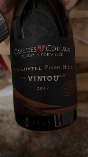 Neuchâtel Neuchâtel AOC Cave des Coteaux 2022