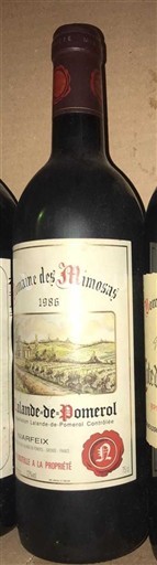 Burdeos Lalande-de-Pomerol Domaine S Mimosas 1986