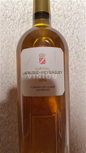 Bordeaux Sauternes Premier Cru Classé Château Lafaurie-Peyraguey 2014
