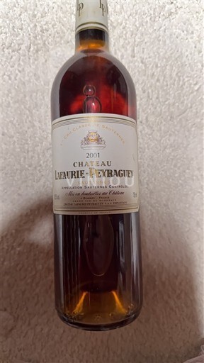 Bordeaux Sauternes Premier Cru Château Lafaurie-Peyraguey 2001