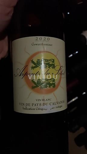 Normandie Không được chỉ định Arpents du Soleil Gewurztraminer 2020