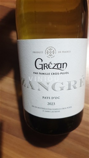 Languedoc e Roussillon Pays d'oc Grézan Zangré 2023