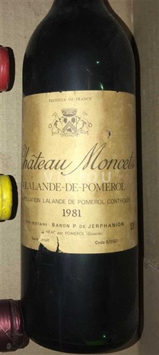 Bordeaux Lalande-de-pomerol Château Moncets 1981