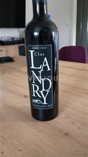 Vin Rouge sec Traditionnel Clos Landry 2020 France Corse Calvi AOC