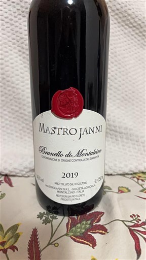 Toscana Brunello di Montalcino. Mastrojanni 2019