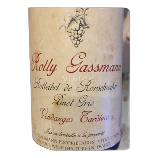 Alsace Alsace Grand Cru Grand Cru Domaine Rolly Gassmann Pinot Gris Vendanges tardives Rotleibel 2008