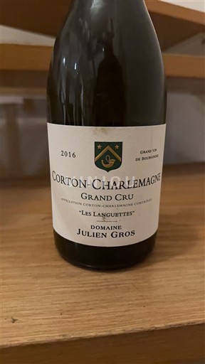 Borgogna Corton-charlemagne Grand Cru Domaine Julien Gros Les Languettes 2016