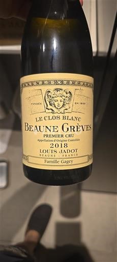 Bourgogne Ikke specificeret Premier Cru Louis Jadot Le Clos Blanc 2018