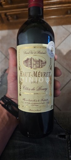 Burdeos Côtes-de-bourg Haut-Mévret 2002