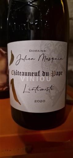 Vin Blanc sec L'intimiste Domaine Julien Masquin 2020 France Vallée du Rhône Châteauneuf-du-pape AOC