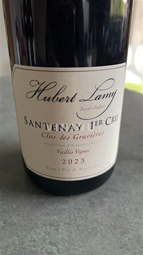 Borgoña Santenay Premier Cru Domaine Hubert Lamy Clos des Gravières Vieilles Vignes 2023