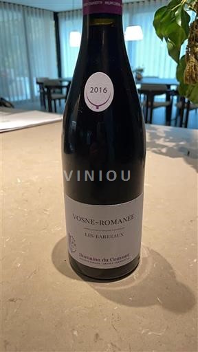 Bourgogne Vosne-romanée Domaine Couvent Les Barreaux 2016