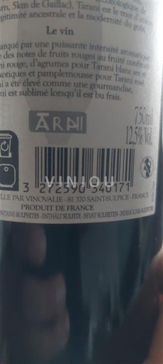 Tây Nam Comté tolosan Tarani 2022