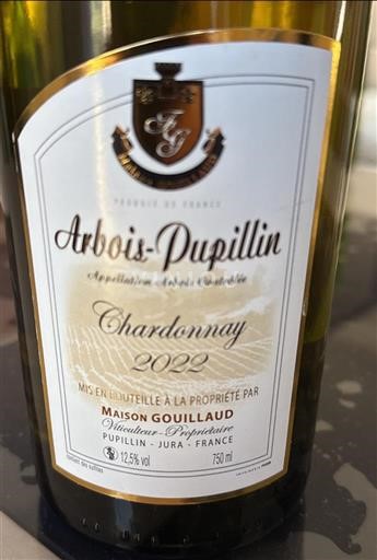 Jura Arbois Maison Gouillaud 2022
