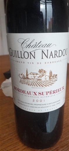 Burdeos Bordeaux superior Château Guillon Nardou 2001