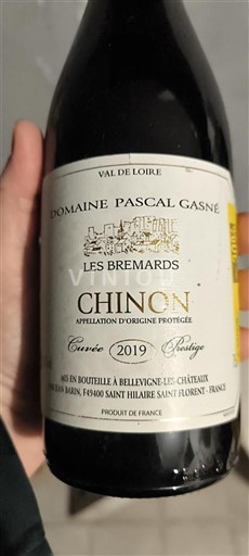 Valle del Loira Chinon Domaine Pascal GasnÉ Les Bremards 2019