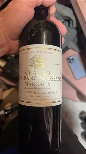Bordeaux Margaux Château Grand Soussans 2016