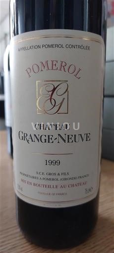 Burdeos Pomerol Château Grange-Neuve 1999
