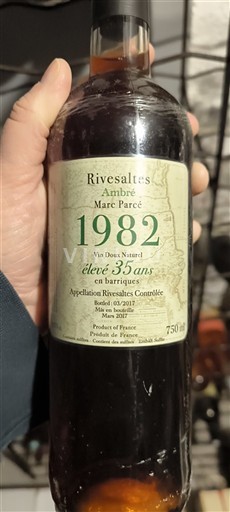 Roussillon Rivesaltes Marc Parcé Ambré 1982