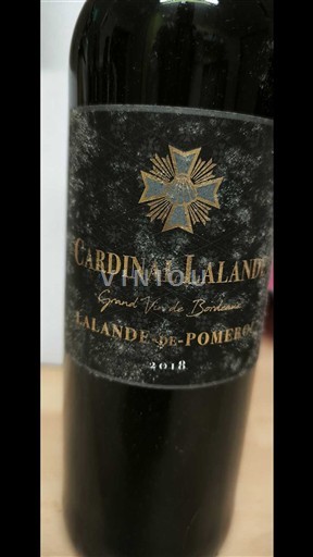 Bordeaux Lalande-de-pomerol Cardinal Lalande 2018