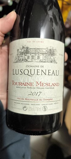 Vallée de la Loire Touraine-mesland Domaine Lusqueneau 2017