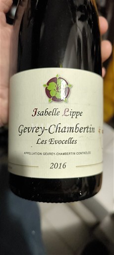 Burgundy Gevrey-Chambertin Isabelle Lippe Les Evocelles 2016