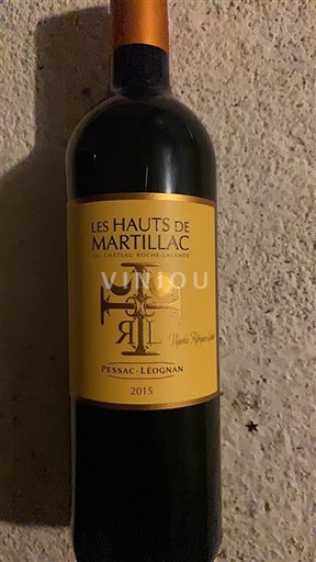 Bordeaux Pessac-Léognan Château Latour-Martillac Les Hauts de Martillac 2015
