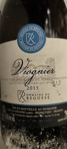 Provence, dolní údolí Rhôny, Korsika Alpes-de-Haute-Provence Domaine Regusse Viognier 2015