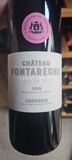 Languedoc Corbières Fontarèche Tradition Rouge 2018